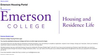 
                            4. Emerson Housing Portal