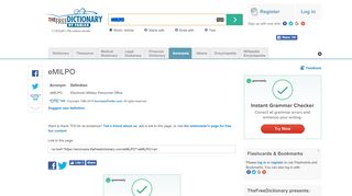 
                            7. EMILPO - What does eMILPO stand for? The Free Dictionary