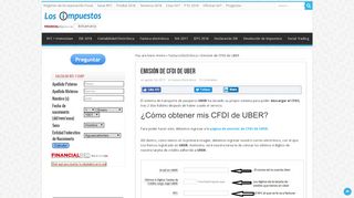 
                            9. Emisión de CFDI de UBER - Los Impuestos