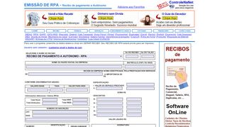 
                            9. EMISSÃO DE RPA - controlenanet.com.br