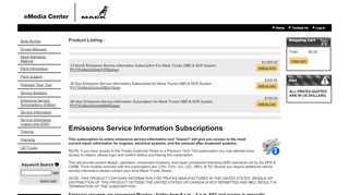 
                            8. Emissions Service Subscriptions (Online) - Mack Trucks eMedia Center