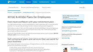 
                            10. Employee 401(k) & 403(b) Plans | Principal