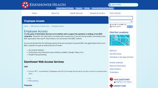 
                            7. Employee Access - EisenhowerHealth.org