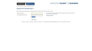 
                            5. Employee and Candidate Sign In - North Bridge Staffing Group