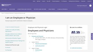 
                            5. Employee and Physician Login | Northwestern …