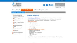 
                            1. Employee Benefits & Policies / Employee Self Service - Boston Public ...