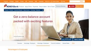 
                            2. Employee Benefits - Salary Account - ICICI Bank