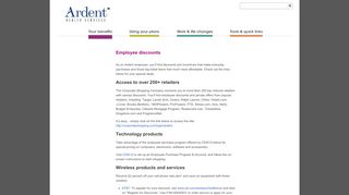 
                            7. Employee discounts | Get Ardent Benefits