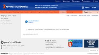 
                            2. Employee Email Access / KSD Webmail - Kyrene School District