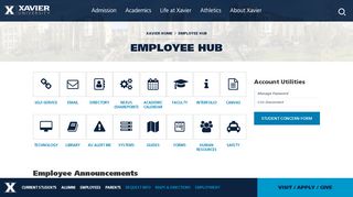 
                            2. Employee Hub | Xavier University