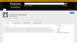 
                            1. Employee Launchpad (SAP SuccessFactors ... - One Purdue