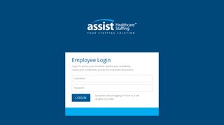 
                            1. Employee Login Assist healthcare staffing