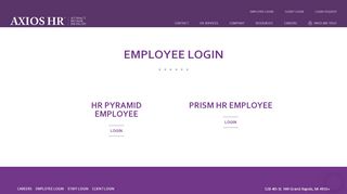 
                            7. Employee Login - Axios HR