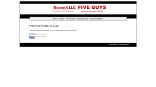 
                            9. Employee Login - Boone5 | Five Guys Burgers and Fries