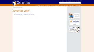 
                            3. Employee Login | Guthrie