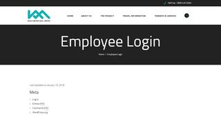 
                            1. Employee Login - Kochi Metro Rail Ltd.