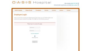 
                            3. Employee Login - OASIS Hospital
