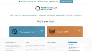
                            8. Employee Login - Payroll Services LLC