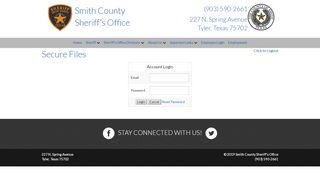 
                            7. Employee Login - Smith County Sheriff's Office