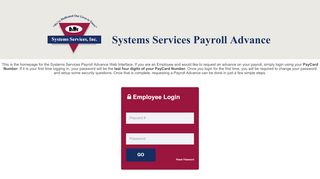 
                            8. Employee Login - Systems Services Payroll Advance