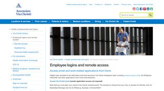 
                            6. Employee logins and remote access | Ascension Via …