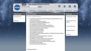 
                            6. Employee Notices - NASA Shared Services