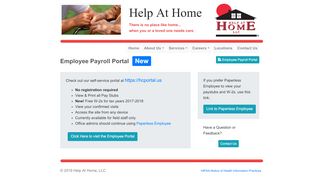 
                            1. Employee Payroll Portal - Help At Home