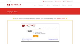 
                            5. Employee Portal - Activate Staffing