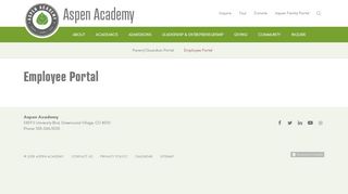 
                            4. Employee Portal - Aspen Academy