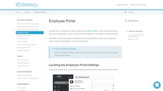 
                            7. Employee Portal - Breezy HR