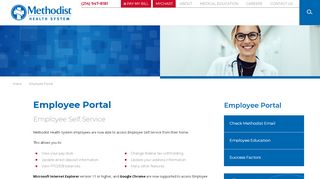 
                            6. Employee Portal | Hospitals in Dallas - Methodist Health System