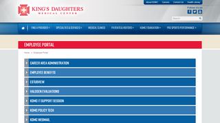 
                            1. Employee Portal - King's Daughters Medical Center