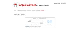 
                            6. Employee Portal - PeopleSolutions Healthcare Staffing, Inc.