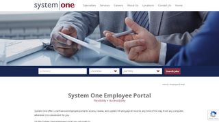 
                            5. Employee Portal | System One