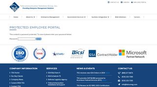 
                            8. Employee Portal | Telecommunication Solutions Group, Inc.