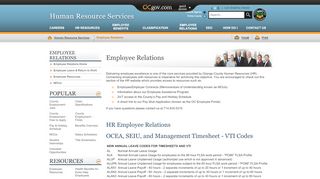 
                            1. Employee Relations - Orange County, California