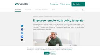 
                            6. Employee Remote Work Policy Template (Free Download ...