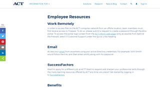 
                            3. Employee Resources - ACT