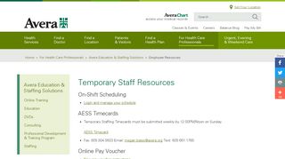 
                            2. Employee Resources - avera.org