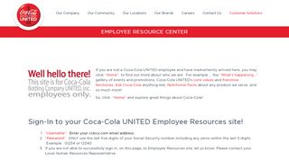 
                            5. Employee Resources - Coca-Cola Bottling Company United