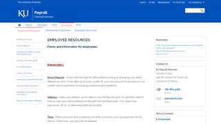 
                            6. Employee Resources | Payroll