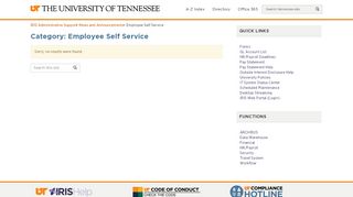 
                            1. Employee Self Service Archives - IRIS Administrative Support