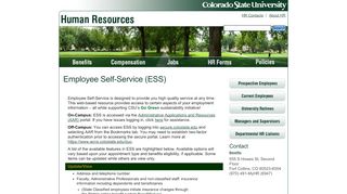 
                            6. Employee Self-Service - Colorado State University