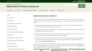 
                            10. Employee Self Service | Department of Human Resources