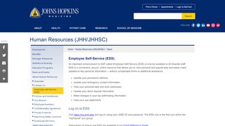 
                            4. Employee Self-Service (ESS) | Human Resources | Johns Hopkins ...