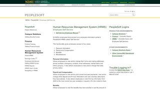 
                            8. Employee Self-Service | PeopleSoft | NDSU