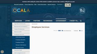 
                            1. Employee Services | City of Ocala
