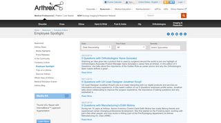 
                            1. Employee Spotlight - Arthrex