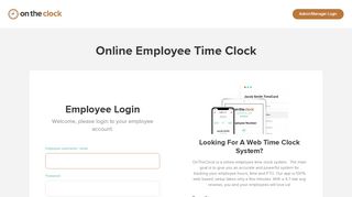 
                            8. Employee Time Clock Online • OnTheClock