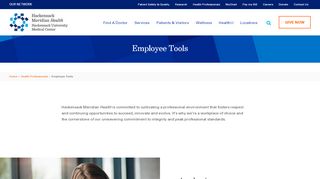 
                            8. Employee Tools - Hackensack University Medical Center